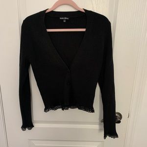 For Love and Lemons Lacey Black Cardigan
